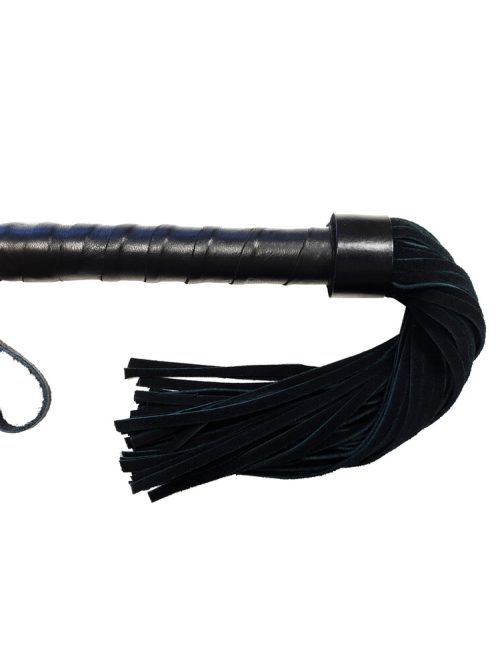 Rouge Leather Handle Suede Flogger